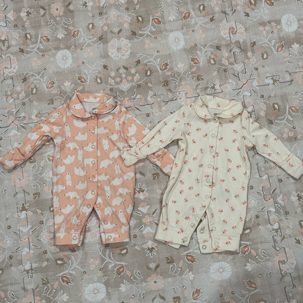 Adorable Kids One Piece Set - Peach and Cream- Amazon Essentials x Sofia Richie